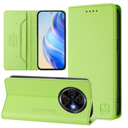RC01 Dual-Folded Magnetic Suction RFID Leather Phone Case, For Tecno Spark 30C, For Tecno Pop 6C / itel A18, For Tecno Spark 10 Pro Magic, For Tecno Camon 30 Premier 5G, For Tecno Pova 6 Neo, For Tecno Pova 6 4G, For Tecno Pova 6 5G / 6 Pro 5G         ...