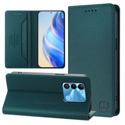 RC01 Dual-Folded Magnetic Suction RFID Leather Phone Case, For Tecno Camon 19 / 19 Pro 5G, For Tecno Pova 4 Pro 4G, For Tecno Pova 4, For Tecno Pova Neo 2, For Tecno Spark GO 2022 / 8C / 9, For Tecno Spark 9T / 9 Pro, For Tecno Pova 3, For Tecno Pop 5 ...