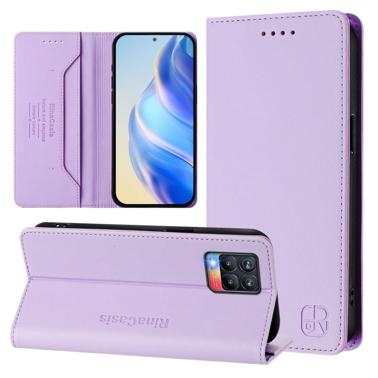 RC01 Dual-Folded Magnetic Suction RFID Leather Phone Case, For Realme 9 Pro+ 5G / 9 4G Global, For Realme GT Neo 3, For Realme 8 5G / 9 5G Indian / V13 5G, For Realme 9 Pro 5G Global / 9 5G EU Version, For Realme C20 / C11 2021 / C21, For Realme C21Y  ...