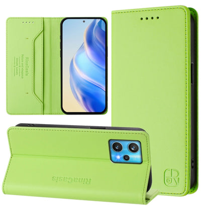 RC01 Dual-Folded Magnetic Suction RFID Leather Phone Case, For Realme 9 Pro+ 5G / 9 4G Global, For Realme GT Neo 3, For Realme 8 5G / 9 5G Indian / V13 5G, For Realme 9 Pro 5G Global / 9 5G EU Version, For Realme C20 / C11 2021 / C21, For Realme C21Y  ...