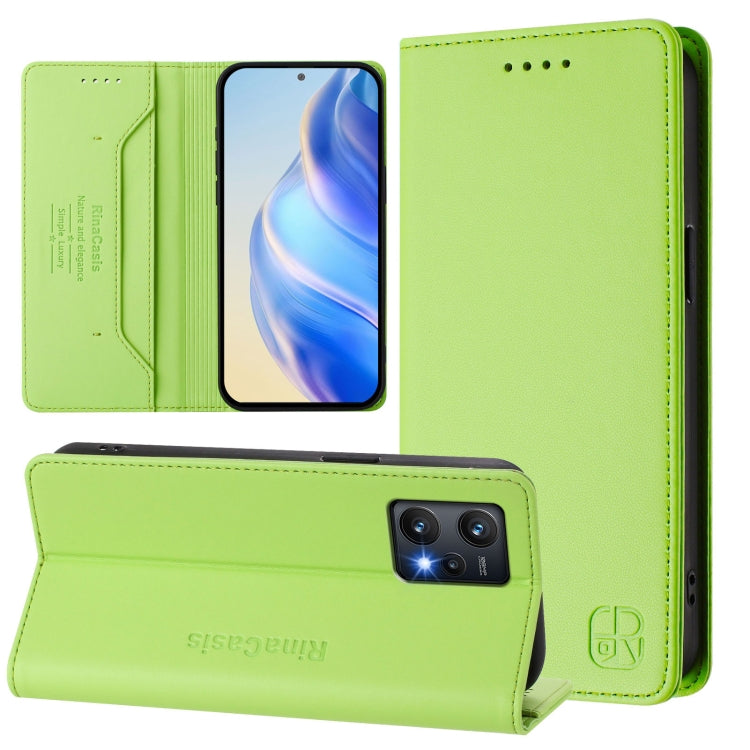 RC01 Dual-Folded Magnetic Suction RFID Leather Phone Case, For Realme 9 Pro+ 5G / 9 4G Global, For Realme GT Neo 3, For Realme 8 5G / 9 5G Indian / V13 5G, For Realme 9 Pro 5G Global / 9 5G EU Version, For Realme C20 / C11 2021 / C21, For Realme C21Y  ...