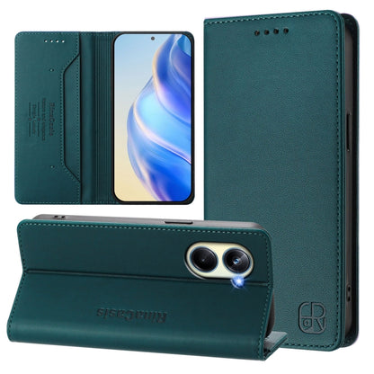 RC01 Dual-Folded Magnetic Suction RFID Leather Phone Case, For Realme C65 4G Global, For Realme C55 4G Global / Narzo N55, For Realme C33 2022 / 2023 Global, For Realme 10T 5G / 10s 5G / 9i 5G Indian, For Realme GT3 5G / GT Neo 5 240W                  ...