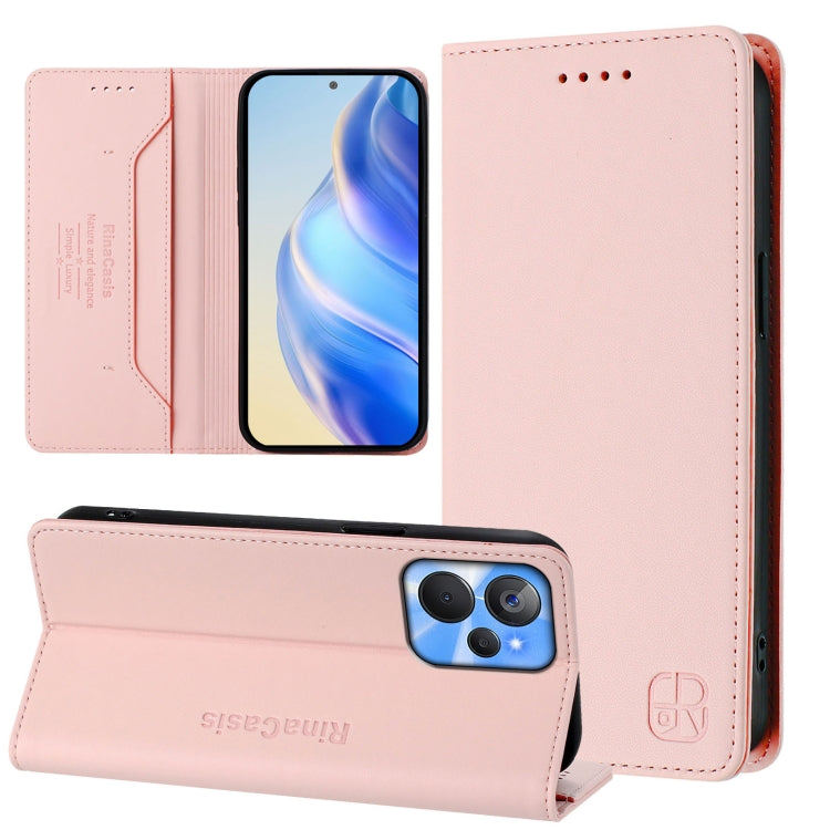 RC01 Dual-Folded Magnetic Suction RFID Leather Phone Case, For Realme C65 4G Global, For Realme C55 4G Global / Narzo N55, For Realme C33 2022 / 2023 Global, For Realme 10T 5G / 10s 5G / 9i 5G Indian, For Realme GT3 5G / GT Neo 5 240W                  ...
