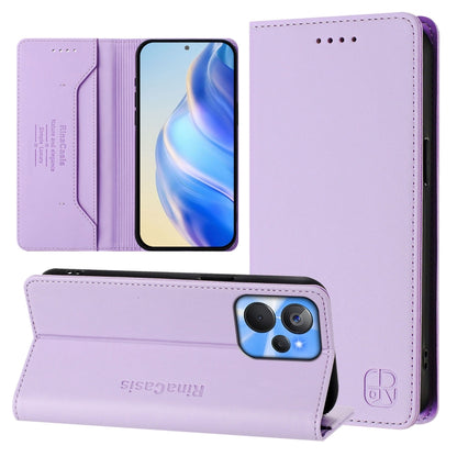 RC01 Dual-Folded Magnetic Suction RFID Leather Phone Case, For Realme C65 4G Global, For Realme C55 4G Global / Narzo N55, For Realme C33 2022 / 2023 Global, For Realme 10T 5G / 10s 5G / 9i 5G Indian, For Realme GT3 5G / GT Neo 5 240W                  ...