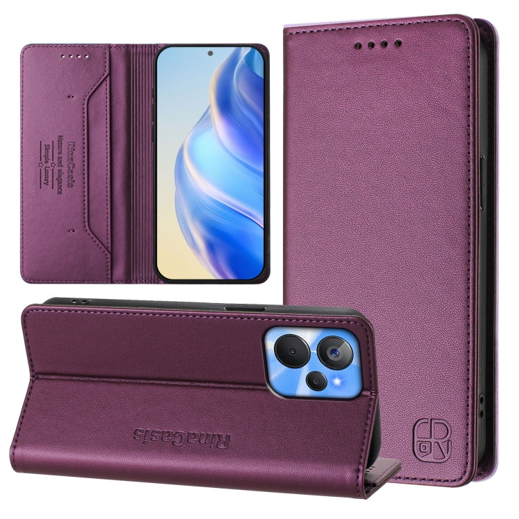 RC01 Dual-Folded Magnetic Suction RFID Leather Phone Case, For Realme C65 4G Global, For Realme C55 4G Global / Narzo N55, For Realme C33 2022 / 2023 Global, For Realme 10T 5G / 10s 5G / 9i 5G Indian, For Realme GT3 5G / GT Neo 5 240W                  ...