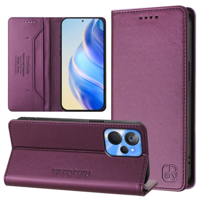 RC01 Dual-Folded Magnetic Suction RFID Leather Phone Case, For Realme C65 4G Global, For Realme C55 4G Global / Narzo N55, For Realme C33 2022 / 2023 Global, For Realme 10T 5G / 10s 5G / 9i 5G Indian, For Realme GT3 5G / GT Neo 5 240W                  ...