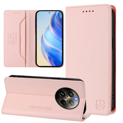 RC01 Dual-Folded Magnetic Suction RFID Leather Phone Case, For Realme GT 6 5G / GT 6T 5G Global, For Realme C63 / C61 4G Global, For Realme P1 Pro, For Realme 12+ 5G / Narzo 70 Pro 5G India, For Realme 12 5G Global, For Realme Note 50 4G / C51 4G / C53...