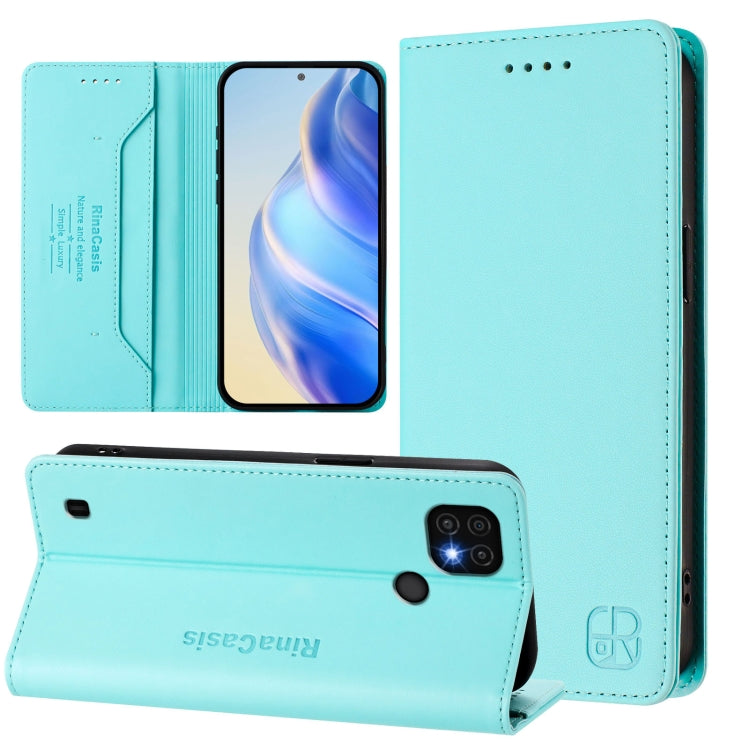 RC01 Dual-Folded Magnetic Suction RFID Leather Phone Case, For Realme 9 Pro+ 5G / 9 4G Global, For Realme GT Neo 3, For Realme 8 5G / 9 5G Indian / V13 5G, For Realme 9 Pro 5G Global / 9 5G EU Version, For Realme C20 / C11 2021 / C21, For Realme C21Y  ...