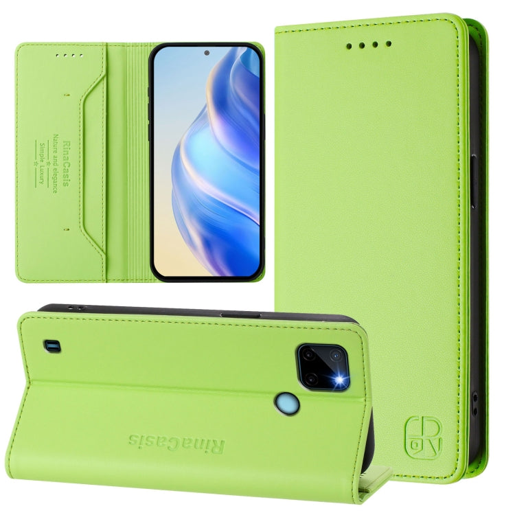 RC01 Dual-Folded Magnetic Suction RFID Leather Phone Case, For Realme 9 Pro+ 5G / 9 4G Global, For Realme GT Neo 3, For Realme 8 5G / 9 5G Indian / V13 5G, For Realme 9 Pro 5G Global / 9 5G EU Version, For Realme C20 / C11 2021 / C21, For Realme C21Y  ...