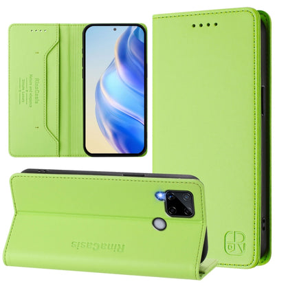 RC01 Dual-Folded Magnetic Suction RFID Leather Phone Case, For Realme 9 Pro+ 5G / 9 4G Global, For Realme GT Neo 3, For Realme 8 5G / 9 5G Indian / V13 5G, For Realme 9 Pro 5G Global / 9 5G EU Version, For Realme C20 / C11 2021 / C21, For Realme C21Y  ...