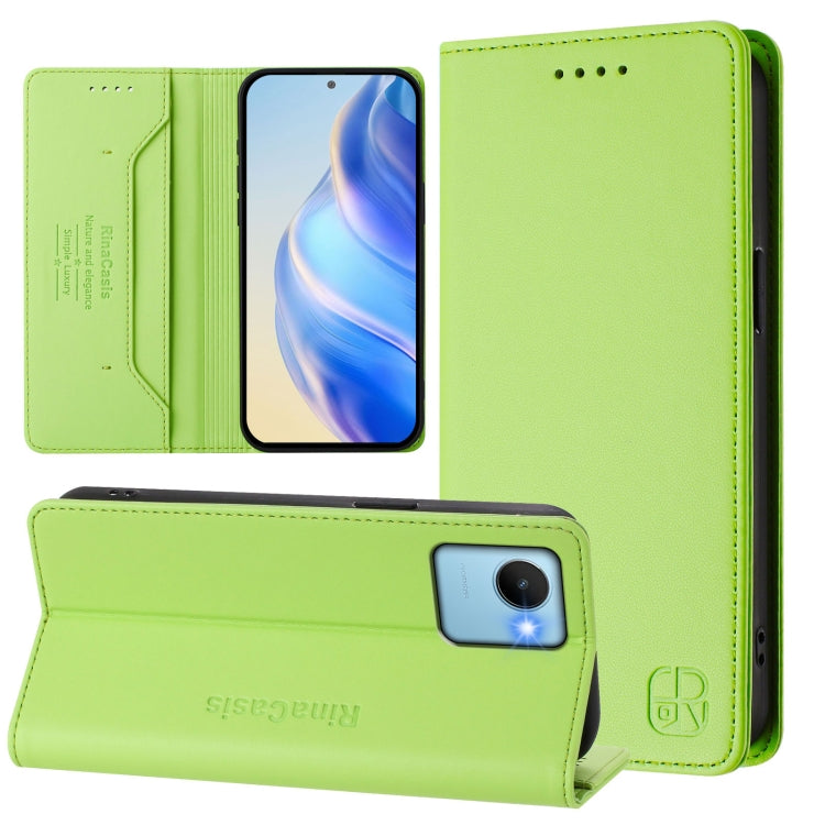 RC01 Dual-Folded Magnetic Suction RFID Leather Phone Case, For Realme C65 4G Global, For Realme C55 4G Global / Narzo N55, For Realme C33 2022 / 2023 Global, For Realme 10T 5G / 10s 5G / 9i 5G Indian, For Realme GT3 5G / GT Neo 5 240W                  ...