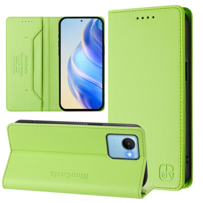 RC01 Dual-Folded Magnetic Suction RFID Leather Phone Case, For Realme C65 4G Global, For Realme C55 4G Global / Narzo N55, For Realme C33 2022 / 2023 Global, For Realme 10T 5G / 10s 5G / 9i 5G Indian, For Realme GT3 5G / GT Neo 5 240W                  ...