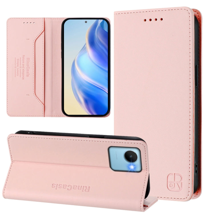 RC01 Dual-Folded Magnetic Suction RFID Leather Phone Case, For Realme C65 4G Global, For Realme C55 4G Global / Narzo N55, For Realme C33 2022 / 2023 Global, For Realme 10T 5G / 10s 5G / 9i 5G Indian, For Realme GT3 5G / GT Neo 5 240W                  ...