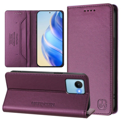 RC01 Dual-Folded Magnetic Suction RFID Leather Phone Case, For Realme C65 4G Global, For Realme C55 4G Global / Narzo N55, For Realme C33 2022 / 2023 Global, For Realme 10T 5G / 10s 5G / 9i 5G Indian, For Realme GT3 5G / GT Neo 5 240W                  ...