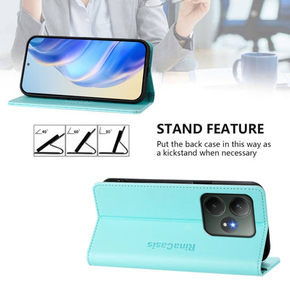 RC01 Dual-Folded Magnetic Suction RFID Leather Phone Case, For Realme GT 6 5G / GT 6T 5G Global, For Realme C63 / C61 4G Global, For Realme P1 Pro, For Realme 12+ 5G / Narzo 70 Pro 5G India, For Realme 12 5G Global, For Realme Note 50 4G / C51 4G / C53...