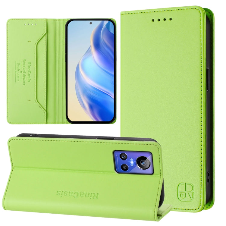 RC01 Dual-Folded Magnetic Suction RFID Leather Phone Case, For Realme 9 Pro+ 5G / 9 4G Global, For Realme GT Neo 3, For Realme 8 5G / 9 5G Indian / V13 5G, For Realme 9 Pro 5G Global / 9 5G EU Version, For Realme C20 / C11 2021 / C21, For Realme C21Y  ...