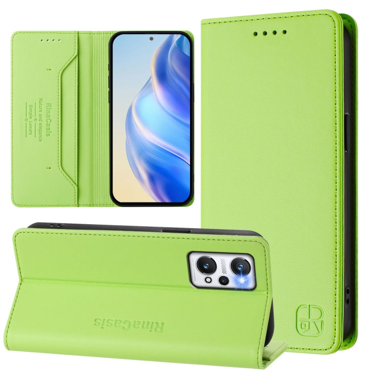 RC01 Dual-Folded Magnetic Suction RFID Leather Phone Case, For Realme C65 4G Global, For Realme C55 4G Global / Narzo N55, For Realme C33 2022 / 2023 Global, For Realme 10T 5G / 10s 5G / 9i 5G Indian, For Realme GT3 5G / GT Neo 5 240W                  ...