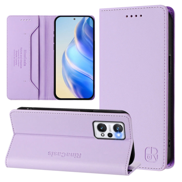 RC01 Dual-Folded Magnetic Suction RFID Leather Phone Case, For Realme C65 4G Global, For Realme C55 4G Global / Narzo N55, For Realme C33 2022 / 2023 Global, For Realme 10T 5G / 10s 5G / 9i 5G Indian, For Realme GT3 5G / GT Neo 5 240W                  ...