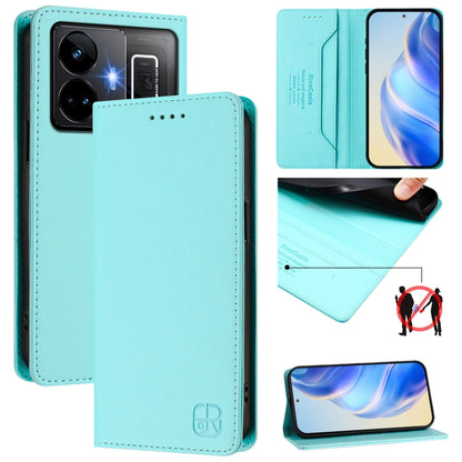 RC01 Dual-Folded Magnetic Suction RFID Leather Phone Case, For Realme C65 4G Global, For Realme C55 4G Global / Narzo N55, For Realme C33 2022 / 2023 Global, For Realme 10T 5G / 10s 5G / 9i 5G Indian, For Realme GT3 5G / GT Neo 5 240W                  ...