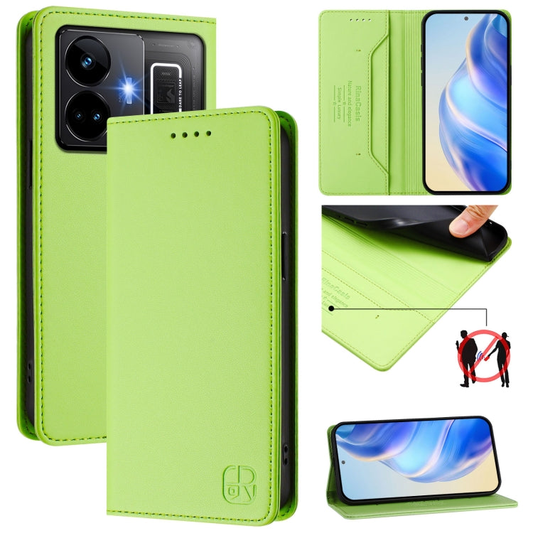 RC01 Dual-Folded Magnetic Suction RFID Leather Phone Case, For Realme C65 4G Global, For Realme C55 4G Global / Narzo N55, For Realme C33 2022 / 2023 Global, For Realme 10T 5G / 10s 5G / 9i 5G Indian, For Realme GT3 5G / GT Neo 5 240W                  ...