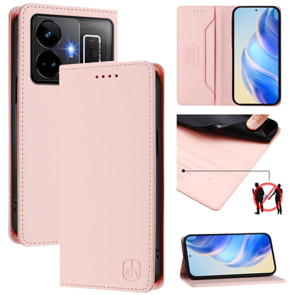 RC01 Dual-Folded Magnetic Suction RFID Leather Phone Case, For Realme C65 4G Global, For Realme C55 4G Global / Narzo N55, For Realme C33 2022 / 2023 Global, For Realme 10T 5G / 10s 5G / 9i 5G Indian, For Realme GT3 5G / GT Neo 5 240W                  ...