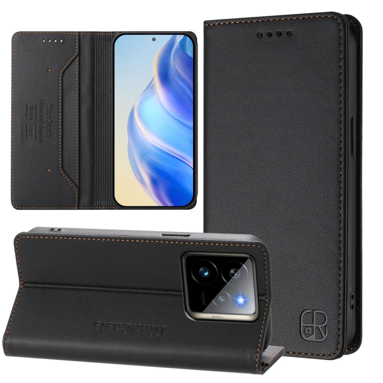 RC01 Dual-Folded Magnetic Suction RFID Leather Phone Case, For Realme 15T 5G Global, For Realme C71 4G India, For Realme 15 5G / 15 Pro 5G, For Realme C71 4G Global, For Realme 14 Pro+ 5G, For Realme 14 Pro 5G, For Realme GT 7 Pro 5G                   ...