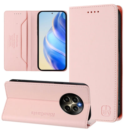 RC01 Dual-Folded Magnetic Suction RFID Leather Phone Case, For Realme GT 6 5G / GT 6T 5G Global, For Realme C63 / C61 4G Global, For Realme P1 Pro, For Realme 12+ 5G / Narzo 70 Pro 5G India, For Realme 12 5G Global, For Realme Note 50 4G / C51 4G / C53...