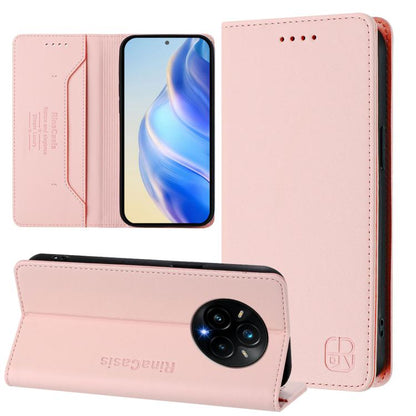 RC01 Dual-Folded Magnetic Suction RFID Leather Phone Case, For Realme 15T 5G Global, For Realme C71 4G India, For Realme 15 5G / 15 Pro 5G, For Realme C71 4G Global, For Realme 14 Pro+ 5G, For Realme 14 Pro 5G, For Realme GT 7 Pro 5G                   ...