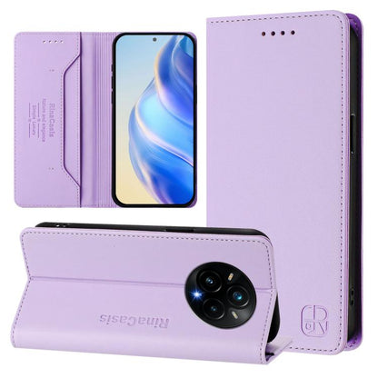 RC01 Dual-Folded Magnetic Suction RFID Leather Phone Case, For Realme 15T 5G Global, For Realme C71 4G India, For Realme 15 5G / 15 Pro 5G, For Realme C71 4G Global, For Realme 14 Pro+ 5G, For Realme 14 Pro 5G, For Realme GT 7 Pro 5G                   ...