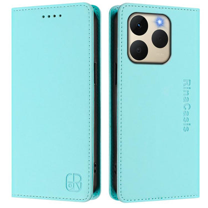 RC01 Dual-Folded Magnetic Suction RFID Leather Phone Case, For Realme 15T 5G Global, For Realme C71 4G India, For Realme 15 5G / 15 Pro 5G, For Realme C71 4G Global, For Realme 14 Pro+ 5G, For Realme 14 Pro 5G, For Realme GT 7 Pro 5G                   ...