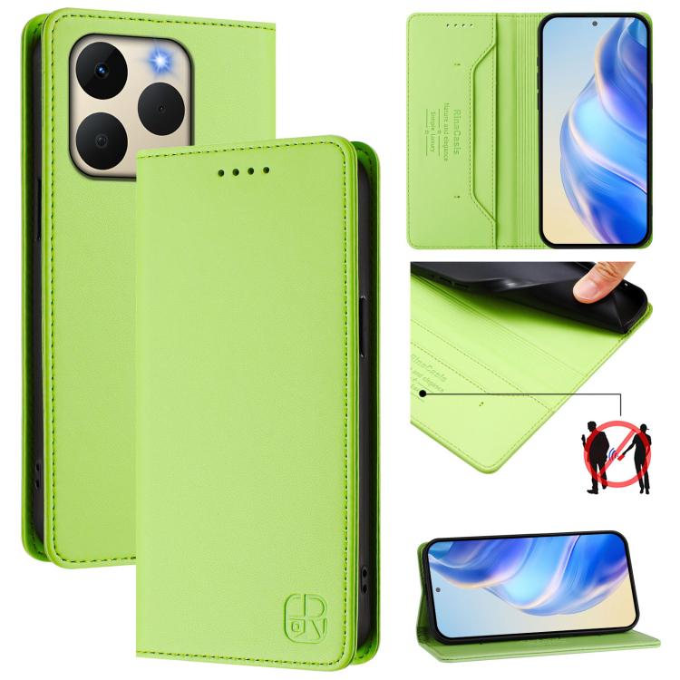 RC01 Dual-Folded Magnetic Suction RFID Leather Phone Case, For Realme 15T 5G Global, For Realme C71 4G India, For Realme 15 5G / 15 Pro 5G, For Realme C71 4G Global, For Realme 14 Pro+ 5G, For Realme 14 Pro 5G, For Realme GT 7 Pro 5G                   ...
