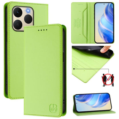 RC01 Dual-Folded Magnetic Suction RFID Leather Phone Case, For Realme 15T 5G Global, For Realme C71 4G India, For Realme 15 5G / 15 Pro 5G, For Realme C71 4G Global, For Realme 14 Pro+ 5G, For Realme 14 Pro 5G, For Realme GT 7 Pro 5G                   ...