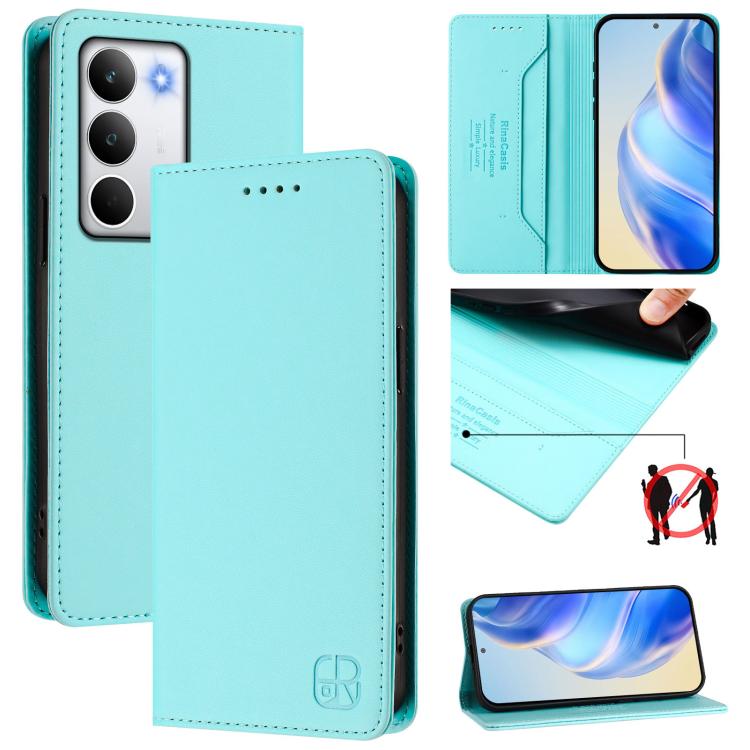 RC01 Dual-Folded Magnetic Suction RFID Leather Phone Case, For Realme 15T 5G Global, For Realme C71 4G India, For Realme 15 5G / 15 Pro 5G, For Realme C71 4G Global, For Realme 14 Pro+ 5G, For Realme 14 Pro 5G, For Realme GT 7 Pro 5G                   ...