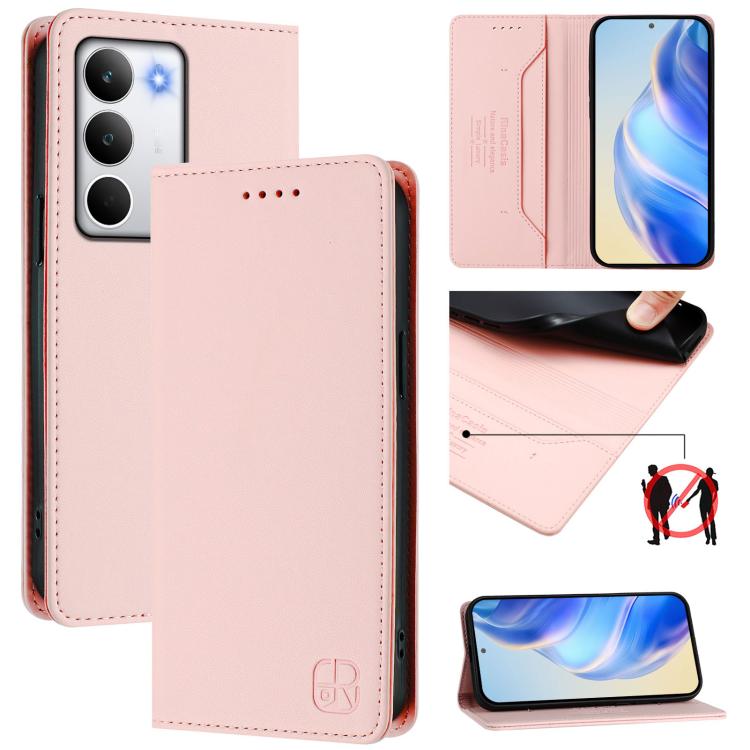 RC01 Dual-Folded Magnetic Suction RFID Leather Phone Case, For Realme 15T 5G Global, For Realme C71 4G India, For Realme 15 5G / 15 Pro 5G, For Realme C71 4G Global, For Realme 14 Pro+ 5G, For Realme 14 Pro 5G, For Realme GT 7 Pro 5G                   ...