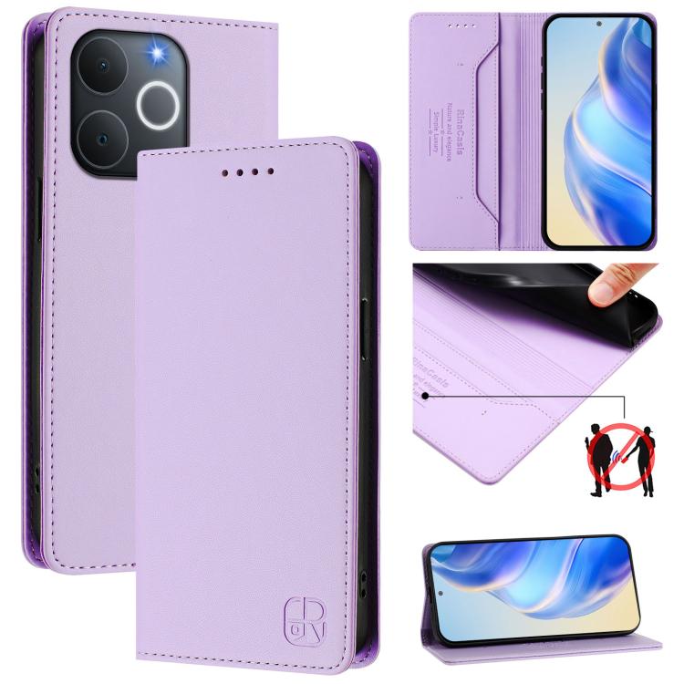 RC01 Dual-Folded Magnetic Suction RFID Leather Phone Case, For Realme 15T 5G Global, For Realme C71 4G India, For Realme 15 5G / 15 Pro 5G, For Realme C71 4G Global, For Realme 14 Pro+ 5G, For Realme 14 Pro 5G, For Realme GT 7 Pro 5G                   ...