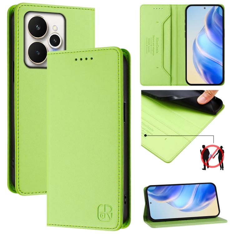 RC01 Dual-Folded Magnetic Suction RFID Leather Phone Case, For Realme 15T 5G Global, For Realme C71 4G India, For Realme 15 5G / 15 Pro 5G, For Realme C71 4G Global, For Realme 14 Pro+ 5G, For Realme 14 Pro 5G, For Realme GT 7 Pro 5G                   ...