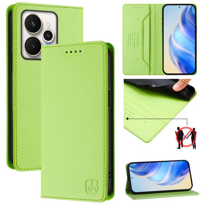RC01 Dual-Folded Magnetic Suction RFID Leather Phone Case, For Realme 15T 5G Global, For Realme C71 4G India, For Realme 15 5G / 15 Pro 5G, For Realme C71 4G Global, For Realme 14 Pro+ 5G, For Realme 14 Pro 5G, For Realme GT 7 Pro 5G                   ...
