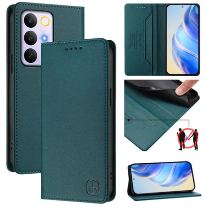 RC01 Dual-Folded Magnetic Suction RFID Leather Phone Case, For Realme P4x / OnePlus CE6 Lite, For Realme 16T 5G, For Realme P4 Power 5G, For Realme Note 80 4G Global, For Realme 16 5G Global, For Realme 16 Pro+ 5G Global, For Realme 16 Pro 5G Global   ...