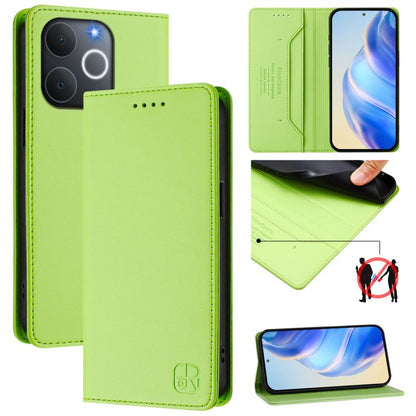RC01 Dual-Folded Magnetic Suction RFID Leather Phone Case, For Realme P4x / OnePlus CE6 Lite, For Realme 16T 5G, For Realme P4 Power 5G, For Realme Note 80 4G Global, For Realme 16 5G Global, For Realme 16 Pro+ 5G Global, For Realme 16 Pro 5G Global   ...
