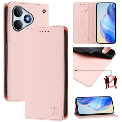 RC01 Dual-Folded Magnetic Suction RFID Leather Phone Case, For Realme P4x / OnePlus CE6 Lite, For Realme 16T 5G, For Realme P4 Power 5G, For Realme Note 80 4G Global, For Realme 16 5G Global, For Realme 16 Pro+ 5G Global, For Realme 16 Pro 5G Global   ...