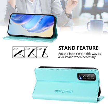 RC01 Dual-Folded Magnetic Suction RFID Leather Phone Case, For Huawei Enjoy 20 SE / Y7a