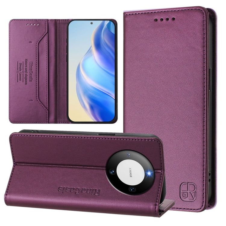 RC01 Dual-Folded Magnetic Suction RFID Leather Phone Case, For Huawei nova 12s Global, For Huawei Pura 70, For Huawei Mate 60 Pro / Mate 60 Pro+, For Huawei Mate 60, For Huawei P60 Art, For Huawei P60 / P60 Pro, For Huawei Enjoy 50 Pro / nova Y90      ...