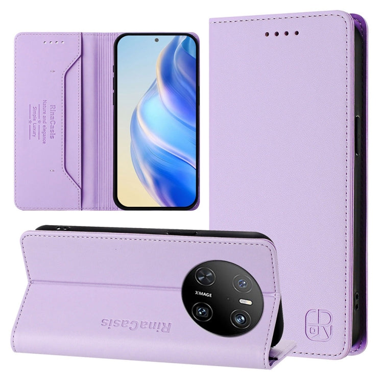 RC01 Dual-Folded Magnetic Suction RFID Leather Phone Case, For Huawei nova 16z / 15 / 14, For Huawei nova 16, For Huawei Pura 90 Pro Max 5G, For Huawei Pura 90 Pro 5G, For Huawei Mate 70 Air 5G, For Huawei Mate 70 Pro, For Huawei Mate 70               ...