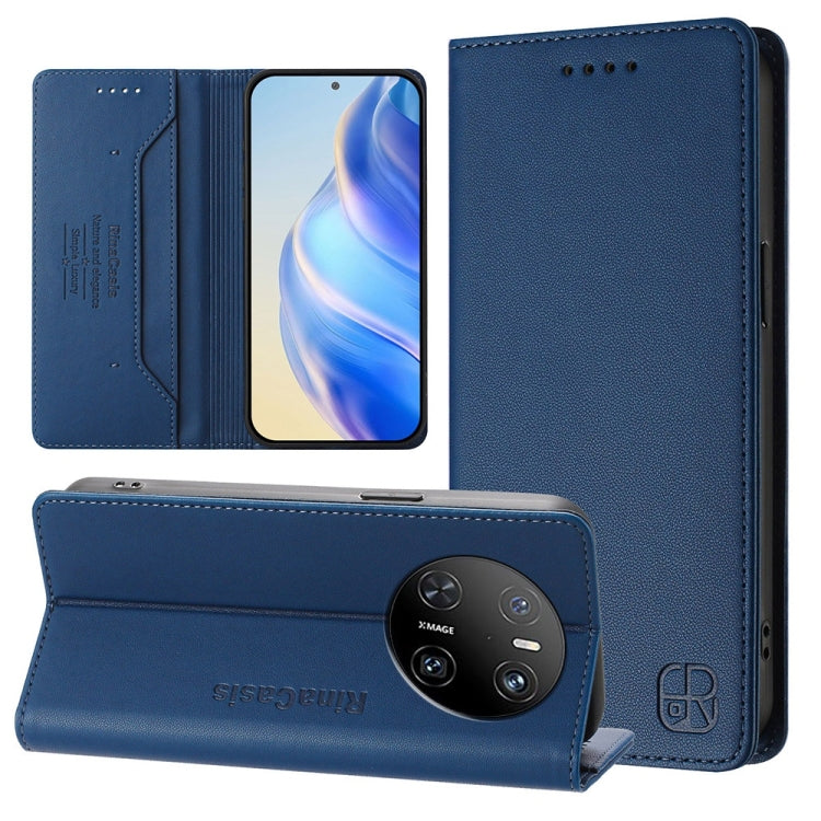 RC01 Dual-Folded Magnetic Suction RFID Leather Phone Case, For Huawei nova 16z / 15 / 14, For Huawei nova 16, For Huawei Pura 90 Pro Max 5G, For Huawei Pura 90 Pro 5G, For Huawei Mate 70 Air 5G, For Huawei Mate 70 Pro, For Huawei Mate 70               ...