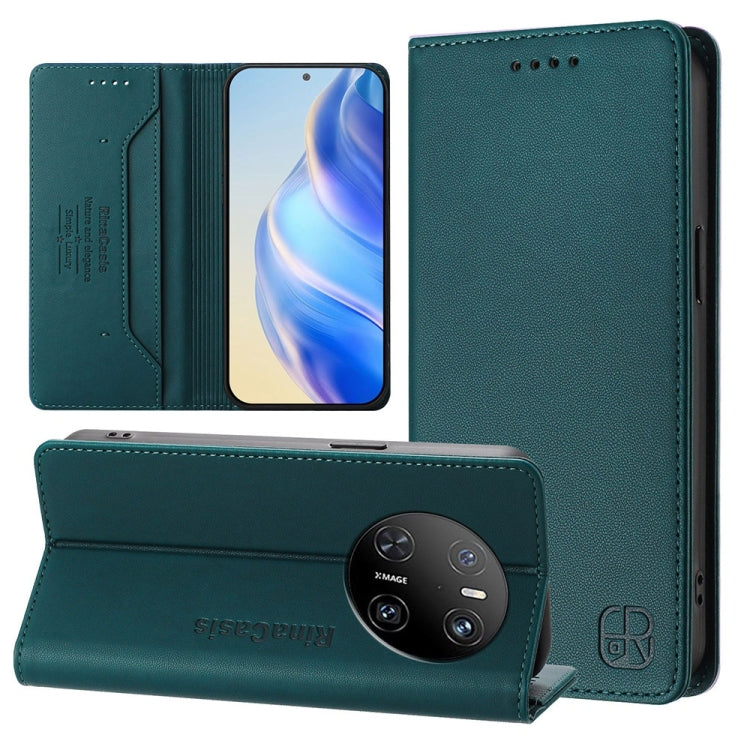 RC01 Dual-Folded Magnetic Suction RFID Leather Phone Case, For Huawei nova 16z / 15 / 14, For Huawei nova 16, For Huawei Pura 90 Pro Max 5G, For Huawei Pura 90 Pro 5G, For Huawei Mate 70 Air 5G, For Huawei Mate 70 Pro, For Huawei Mate 70               ...