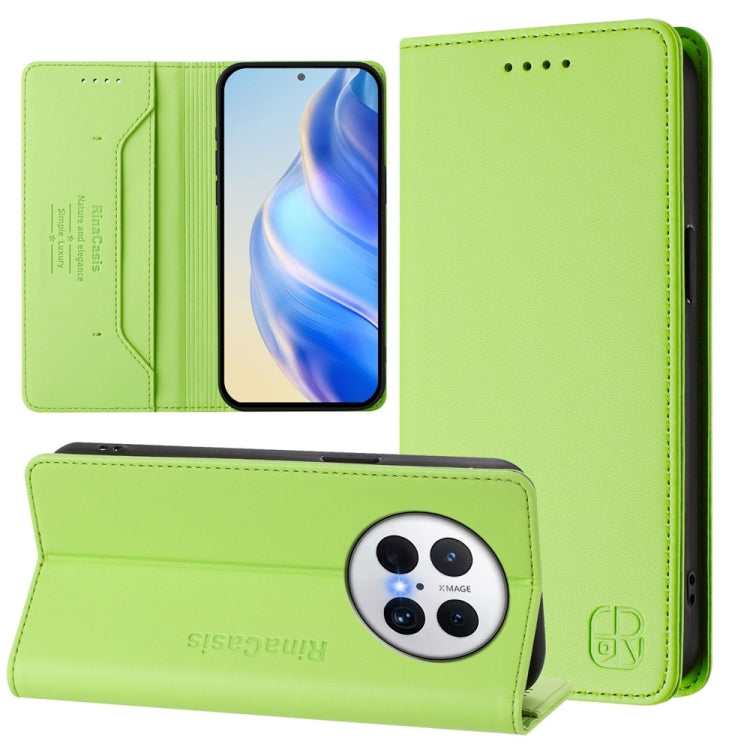 RC01 Dual-Folded Magnetic Suction RFID Leather Phone Case, For Huawei nova 16z / 15 / 14, For Huawei nova 16, For Huawei Pura 90 Pro Max 5G, For Huawei Pura 90 Pro 5G, For Huawei Mate 70 Air 5G, For Huawei Mate 70 Pro, For Huawei Mate 70               ...