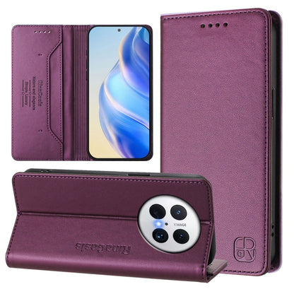 RC01 Dual-Folded Magnetic Suction RFID Leather Phone Case, For Huawei nova 16z / 15 / 14, For Huawei nova 16, For Huawei Pura 90 Pro Max 5G, For Huawei Pura 90 Pro 5G, For Huawei Mate 70 Air 5G, For Huawei Mate 70 Pro, For Huawei Mate 70               ...