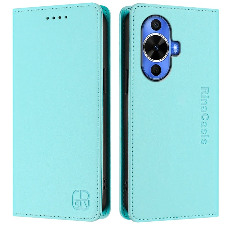 RC01 Dual-Folded Magnetic Suction RFID Leather Phone Case, For Huawei nova 12s Global, For Huawei Pura 70, For Huawei Mate 60 Pro / Mate 60 Pro+, For Huawei Mate 60, For Huawei P60 Art, For Huawei P60 / P60 Pro, For Huawei Enjoy 50 Pro / nova Y90      ...