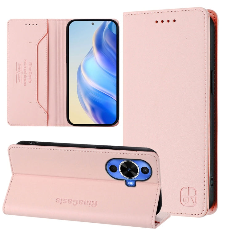 RC01 Dual-Folded Magnetic Suction RFID Leather Phone Case, For Huawei nova 12s Global, For Huawei Pura 70, For Huawei Mate 60 Pro / Mate 60 Pro+, For Huawei Mate 60, For Huawei P60 Art, For Huawei P60 / P60 Pro, For Huawei Enjoy 50 Pro / nova Y90      ...