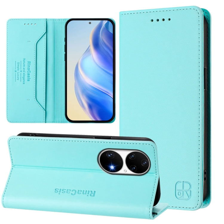 RC01 Dual-Folded Magnetic Suction RFID Leather Phone Case, For Huawei nova 12s Global, For Huawei Pura 70, For Huawei Mate 60 Pro / Mate 60 Pro+, For Huawei Mate 60, For Huawei P60 Art, For Huawei P60 / P60 Pro, For Huawei Enjoy 50 Pro / nova Y90      ...